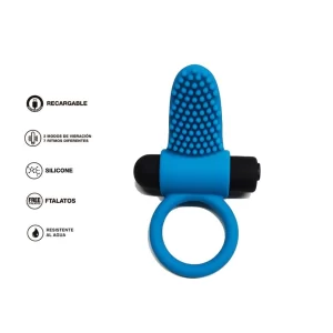 ANILLO VIBRADOR CON LENGUITA USB