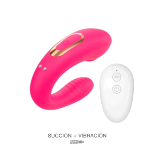 Vibro y succionador con control remoto